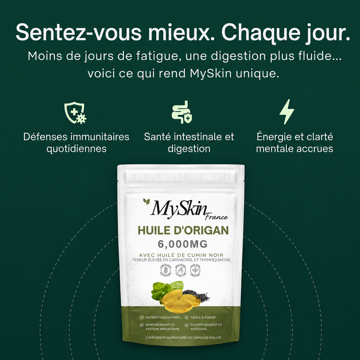 MySkin Orega+ - Cure naturelle pour l’immunité et la digestion